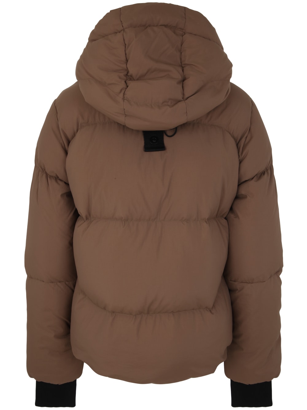 Shop Jg1 Padded Jacket With Hood In Tobacco