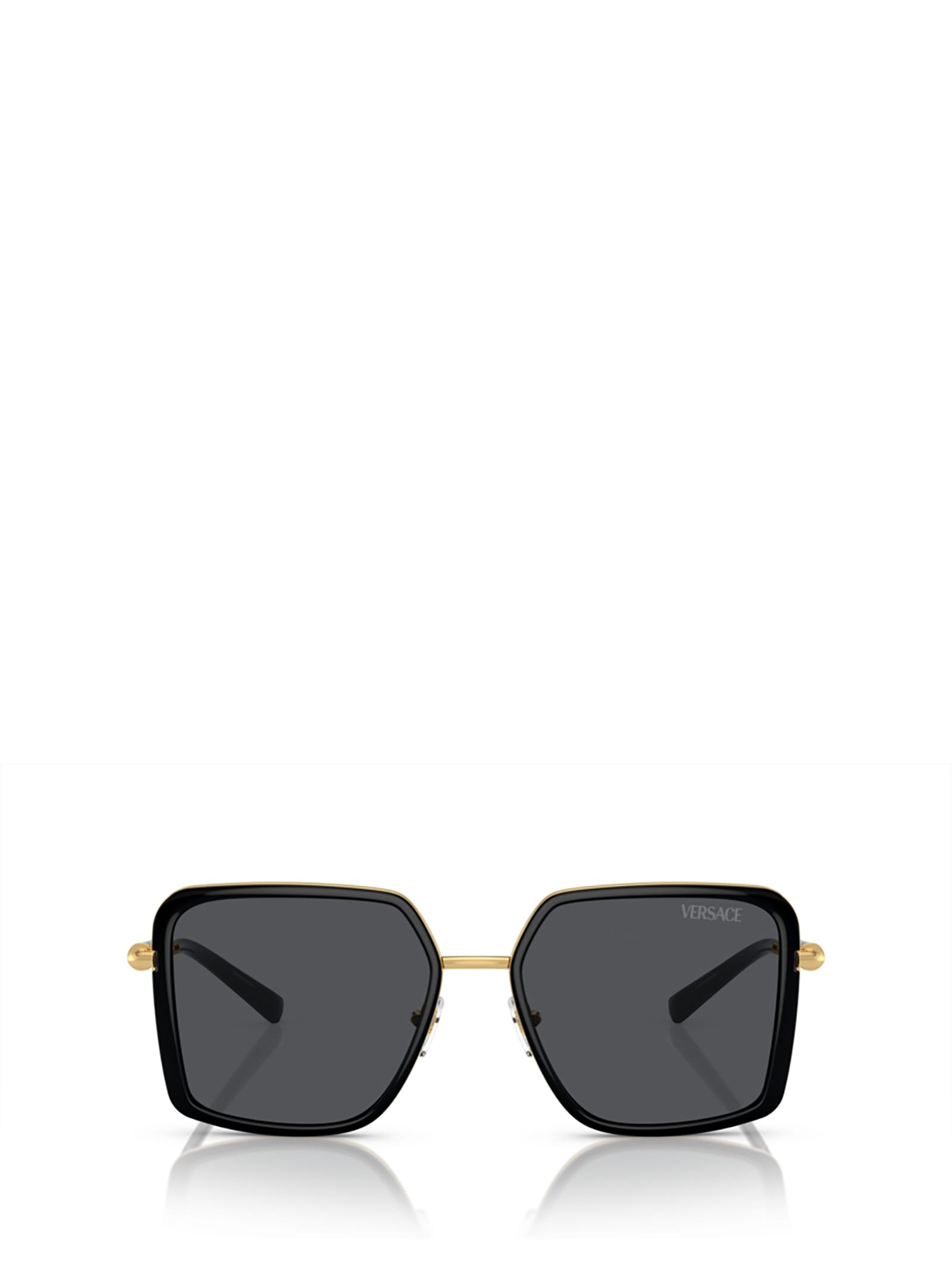 Shop Versace Ve2261 Black Sunglasses