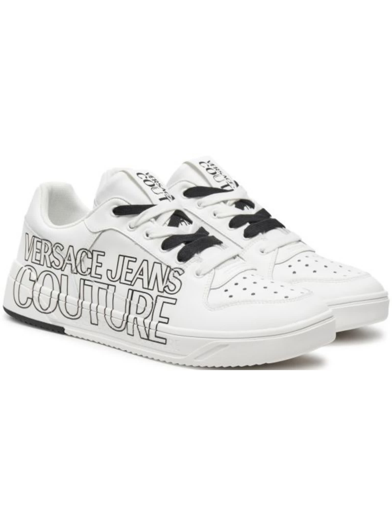 Versace Jeans Couture Mens Sneakers In White