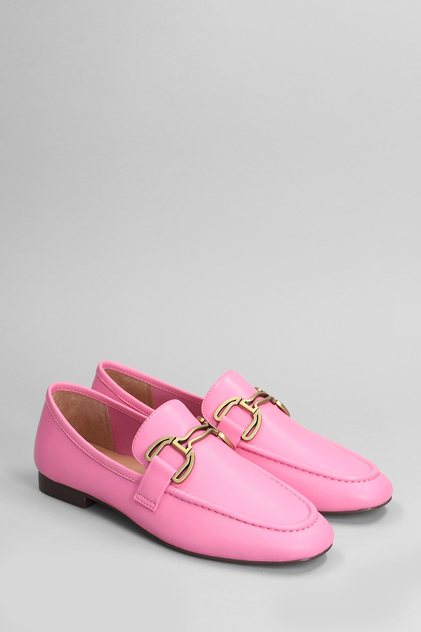 Shop Bibi Lou Zagreb Ii Loafers In Rose-pink Leather