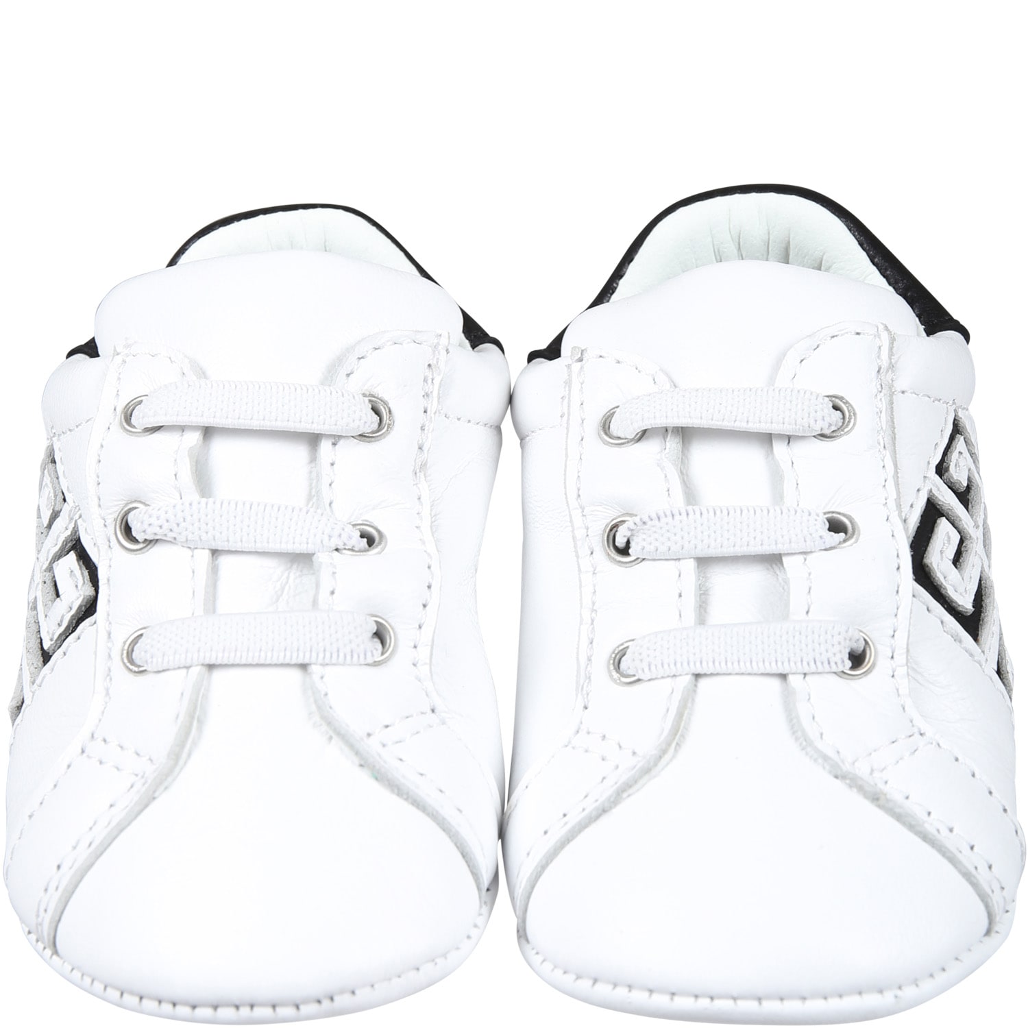 Shop Givenchy White Low Sneakers For Baby Kids With Logo