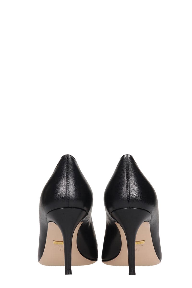 Buy Gucci Pumps In Black Leather online, shop Gucci shoes with free shipping
