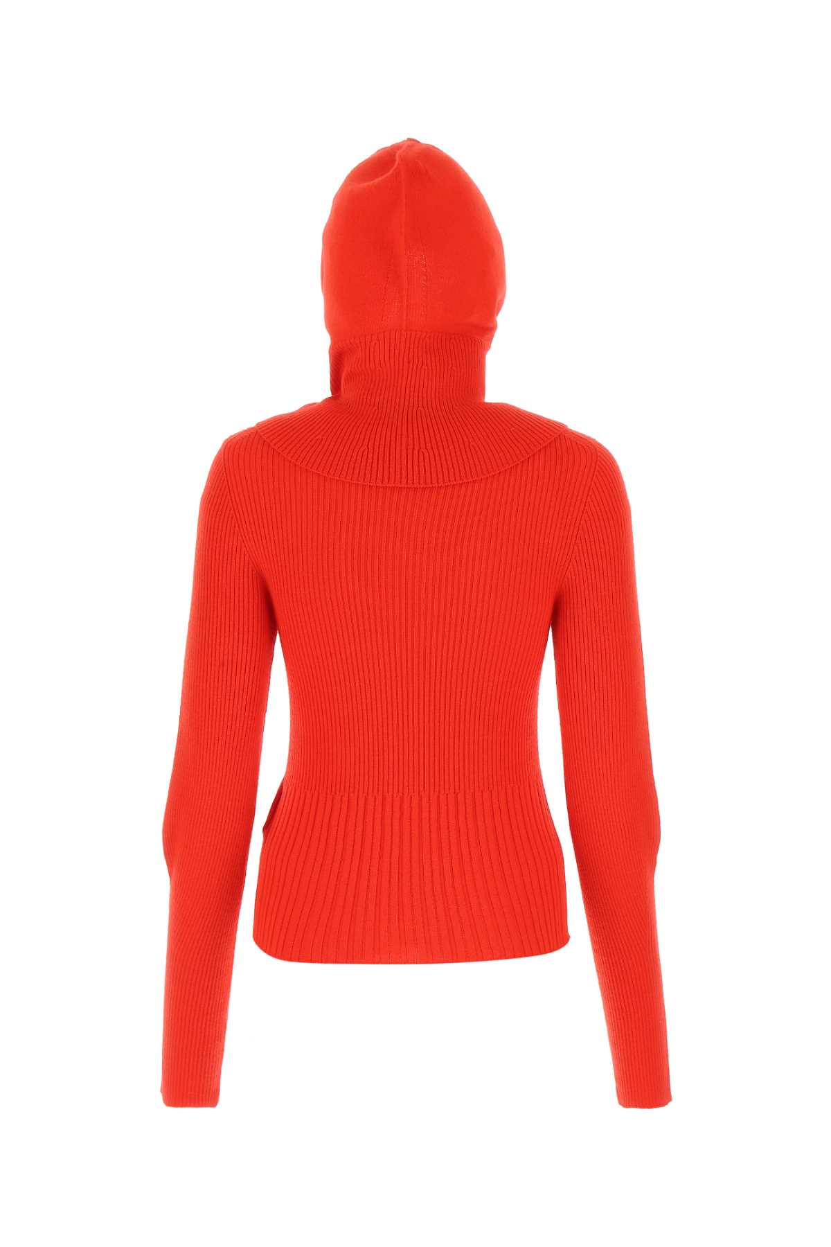 Low Classic Red Wool Jumper In 0374