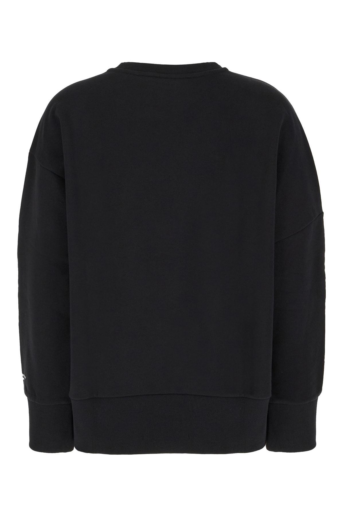 Shop Stella Mccartney Black Cotton Oversize Sweatshirt In 1000