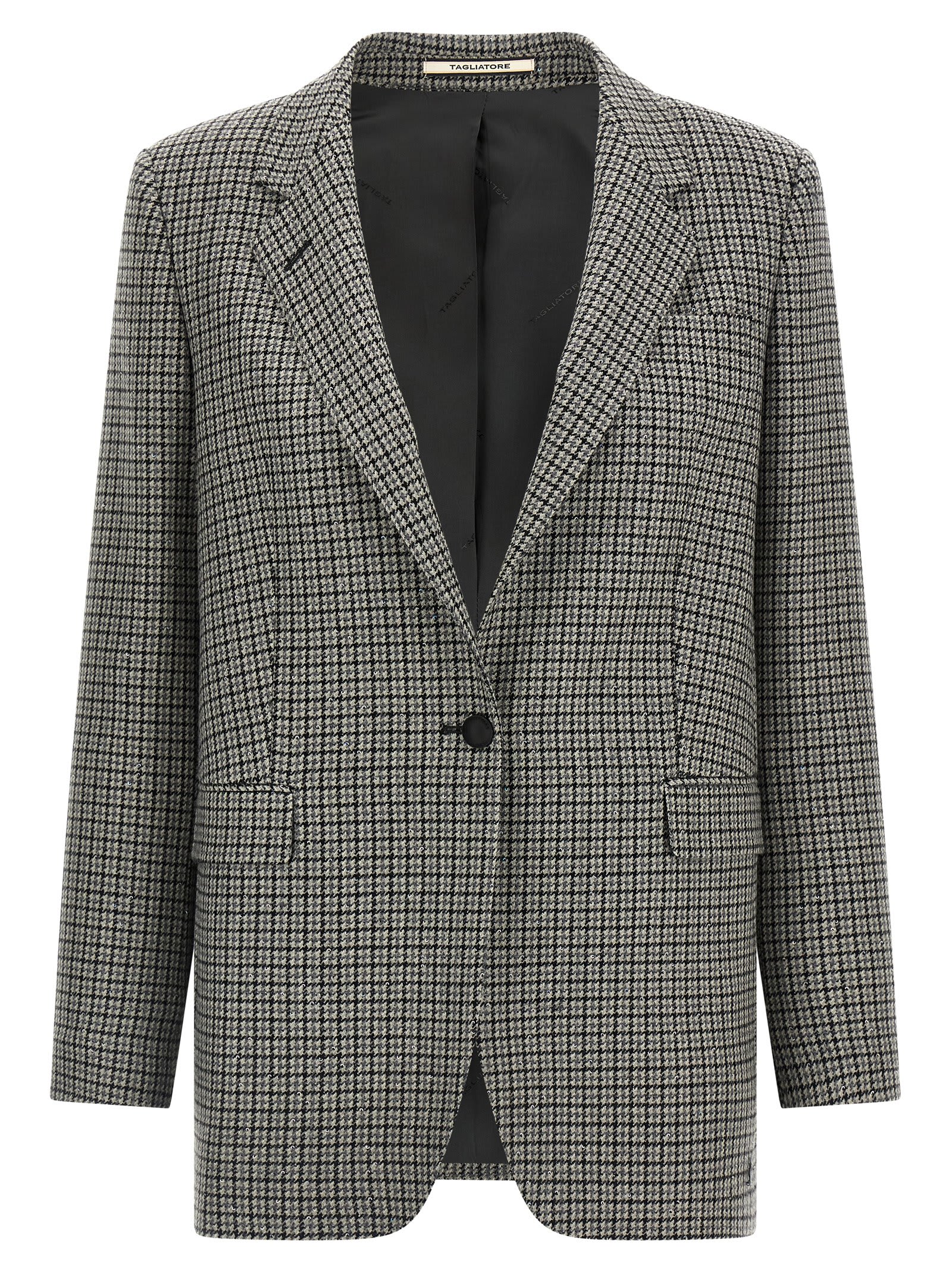 Tagliatore Oversize Blazer Jacket Blazers Gray In Gray