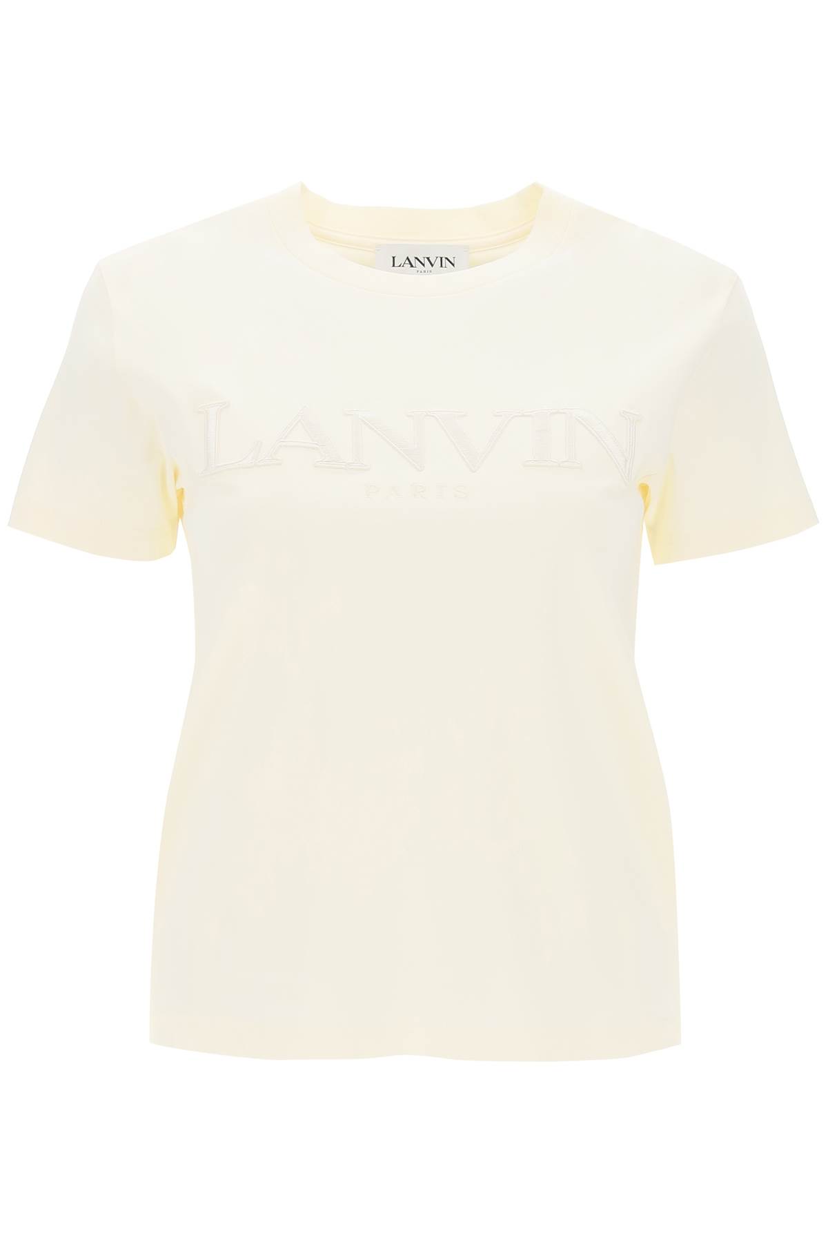 LANVIN LOGO EMBROIDERED T-SHIRT