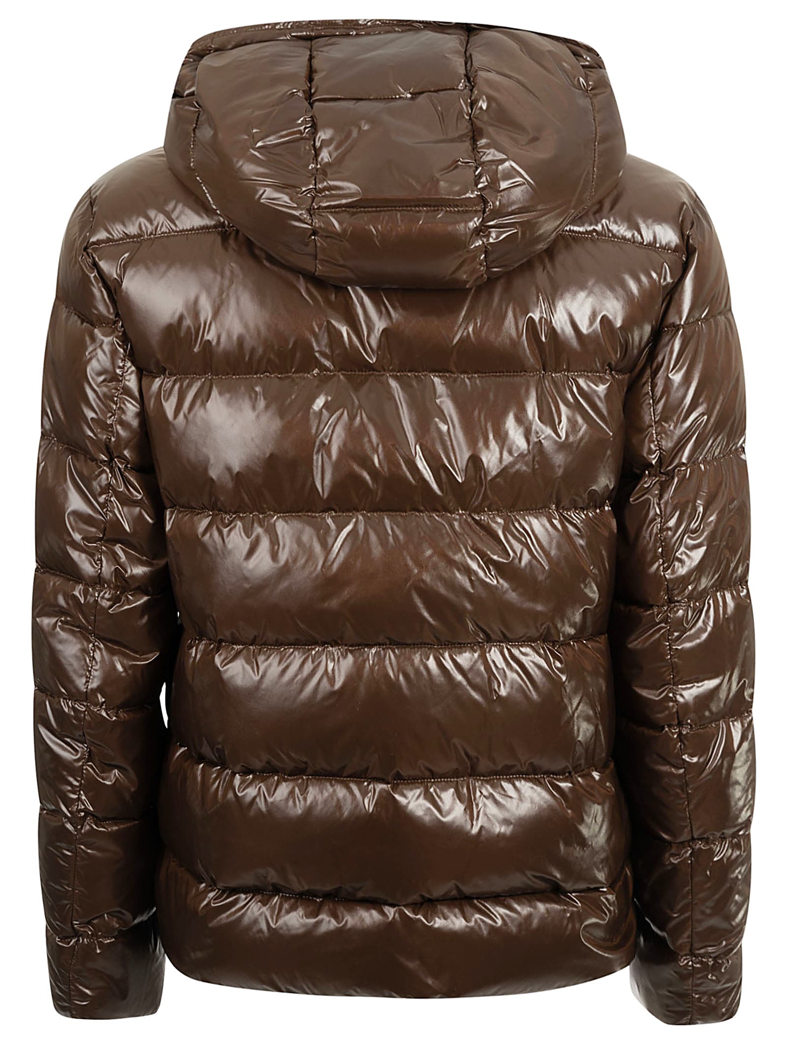 Shop Fay Shiny Zipped Padded Jacket