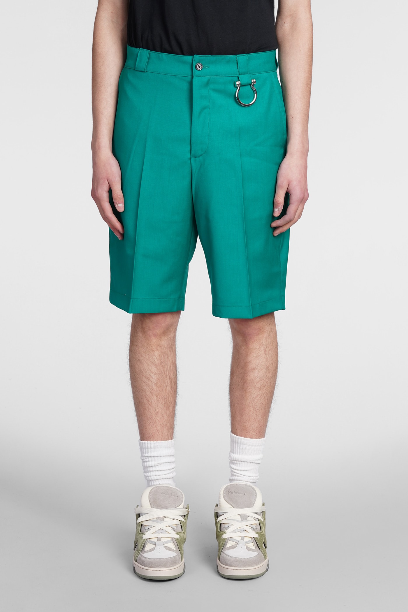 Danilo Paura Shorts In Green Cotton