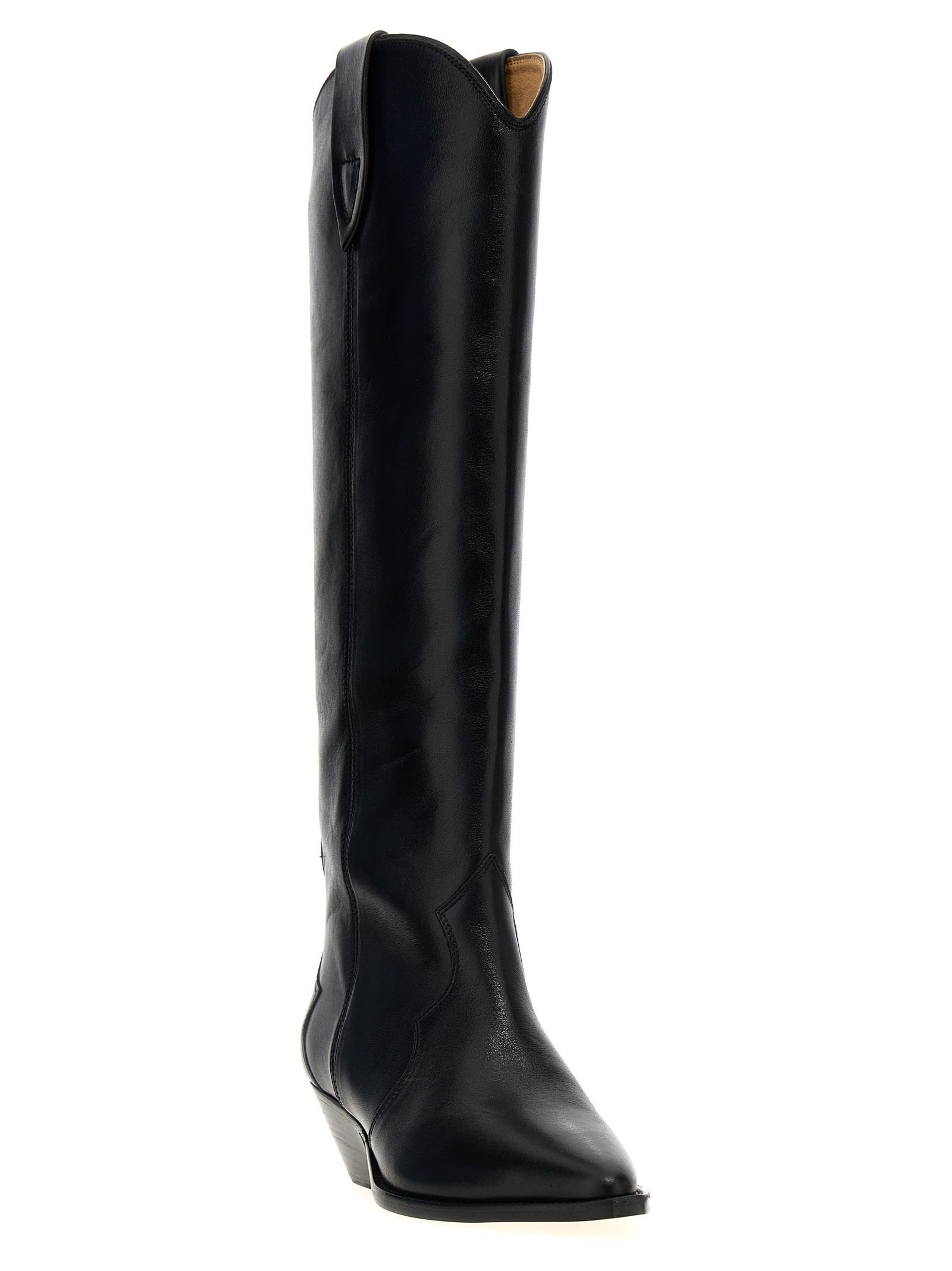 Shop Isabel Marant Denvee Boots In Black