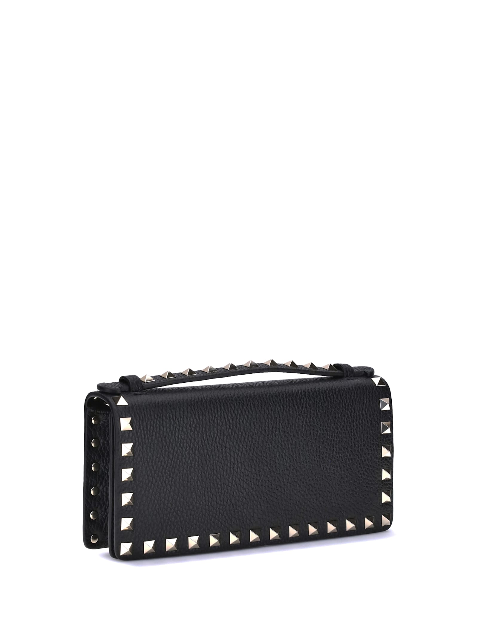 Valentino Wallet With Chain In Black