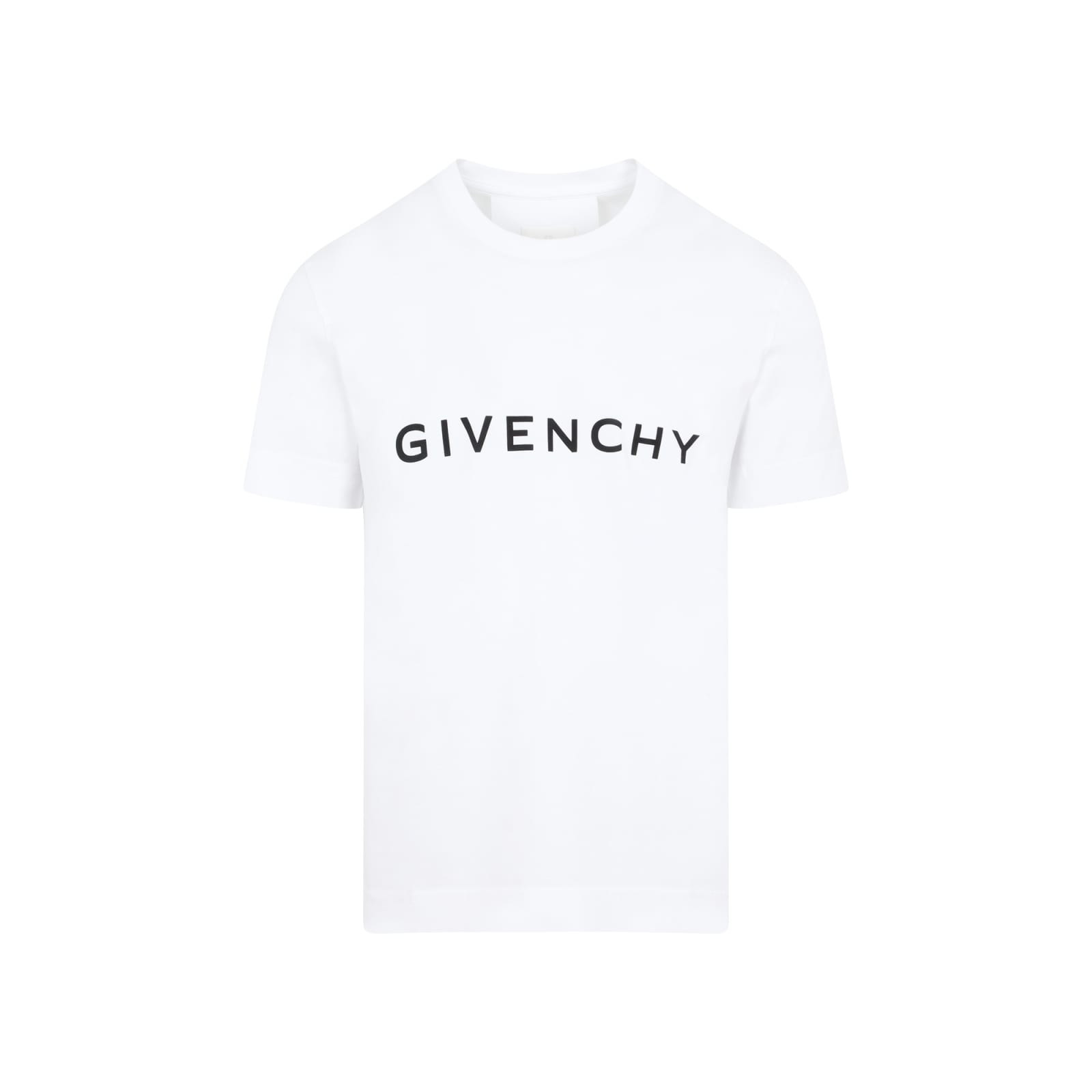 Shop Givenchy Cotton Logo T-shirt In White