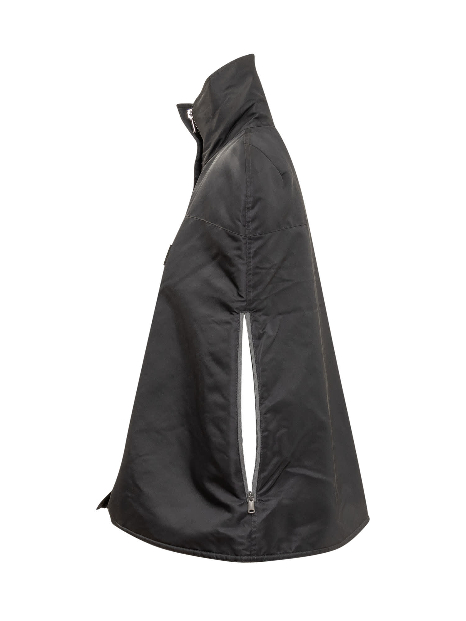 Coperni Logo-patch Bomber Cape In Black
