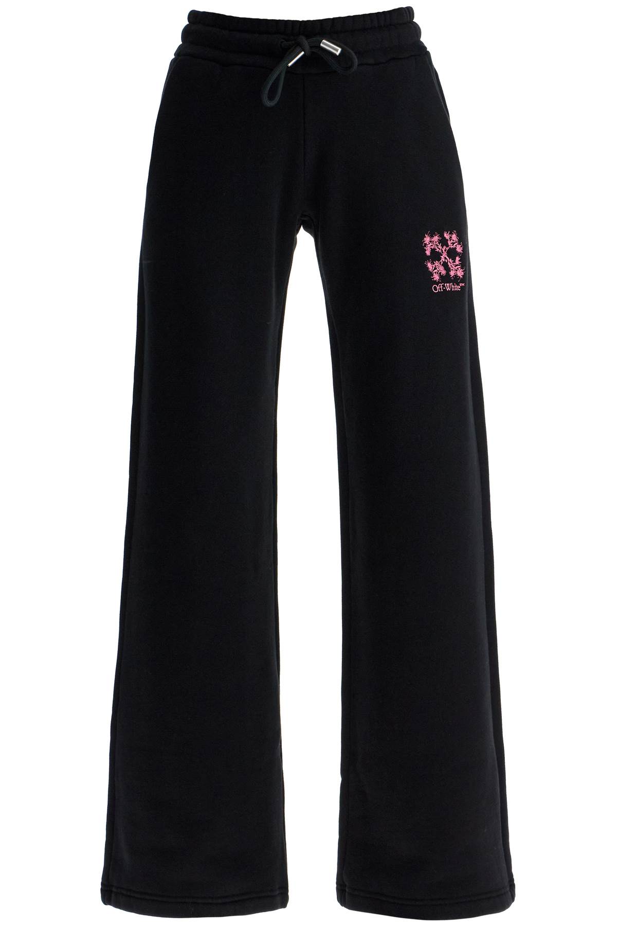 Shop Off-white Mini Arrow Joggers In Black - Sea Pink (black)