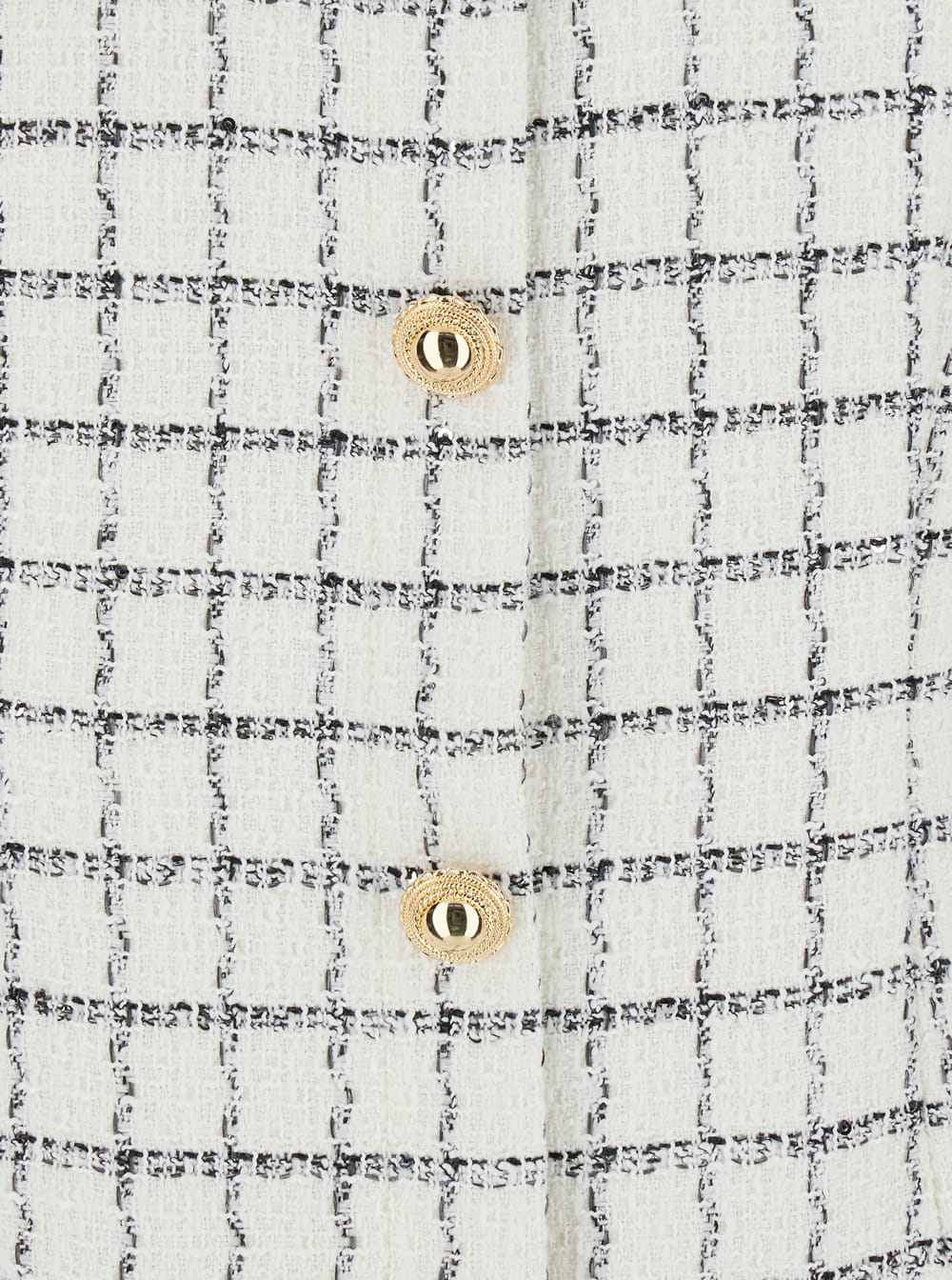 Self-portrait Checked Button-detailed Mini Dress In Multi