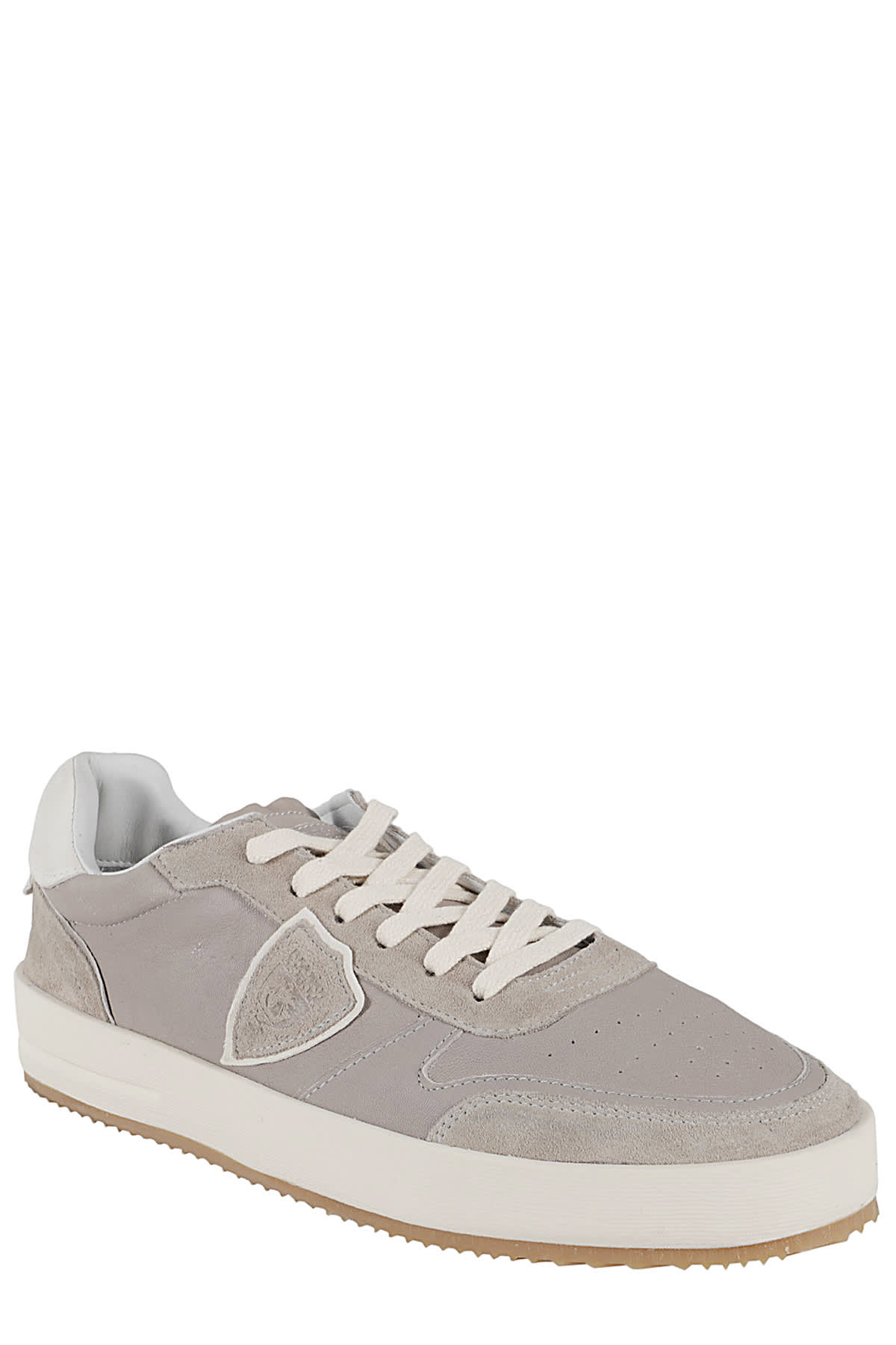 Shop Philippe Model Nice Low Man In West Mixage Gris