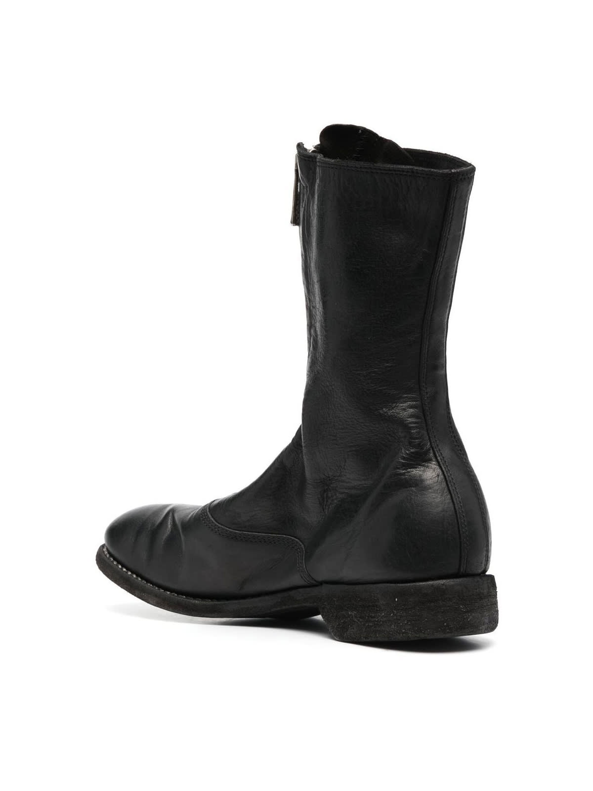 Shop Guidi Front Zip Boot In Blkt Black