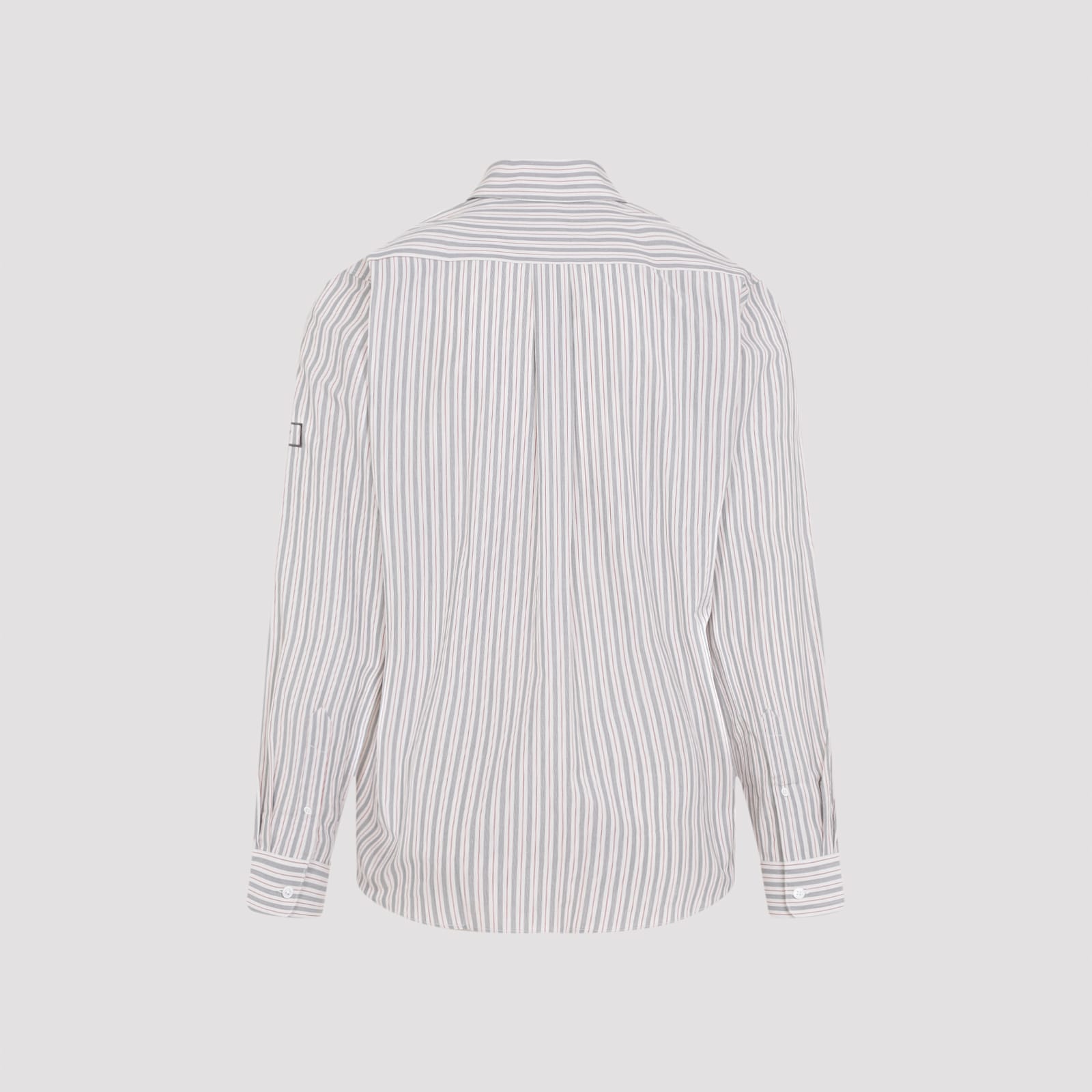 Shop Martine Rose Martin Rose Classic Shirt In Redwht Red White