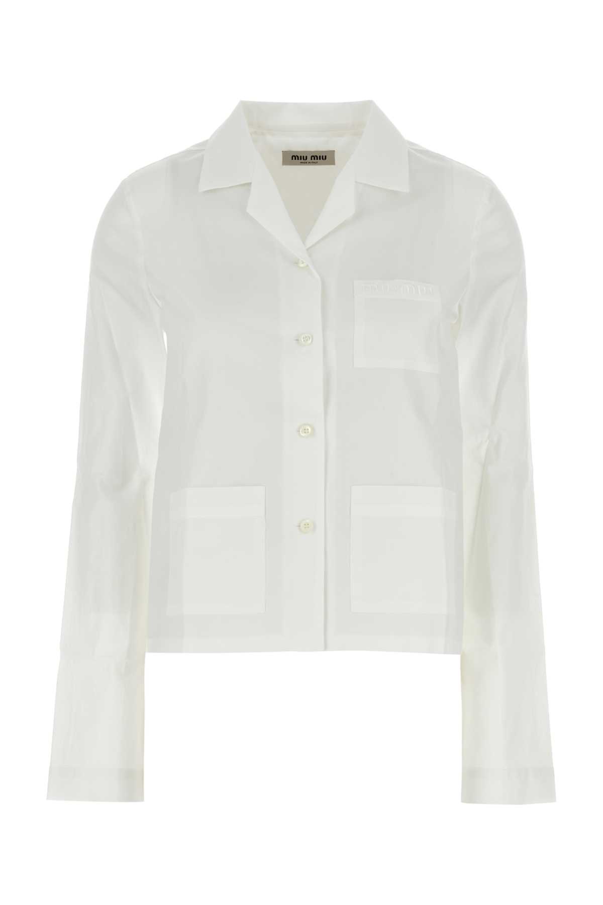 White Poplin Shirt