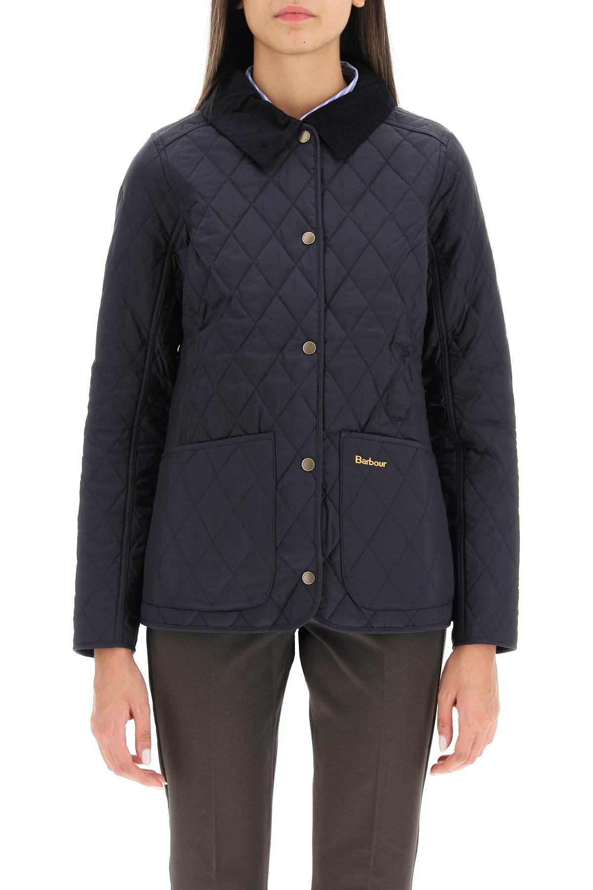 Shop Barbour Annandale Quilted Jacket In Blu
