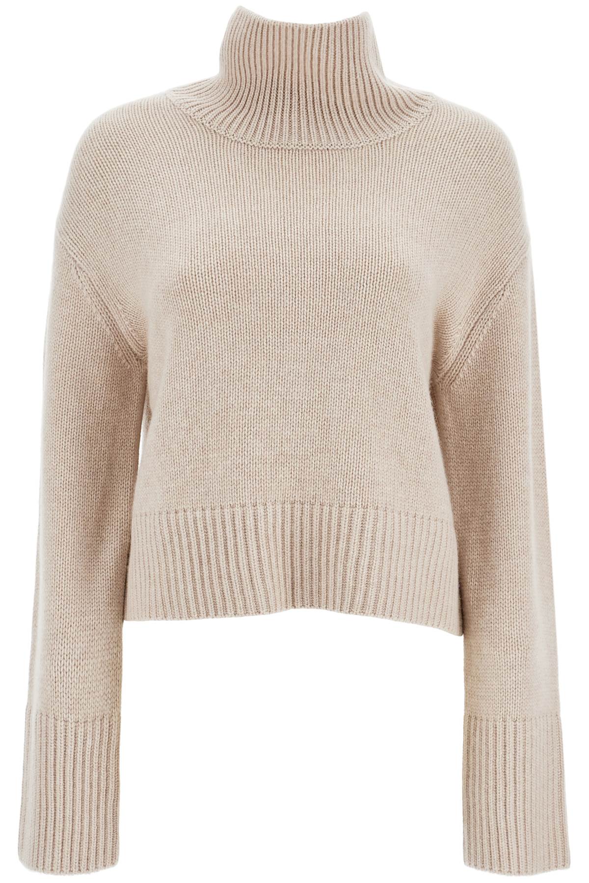 Shop Lisa Yang High-necked Fleur Sweater In Sand