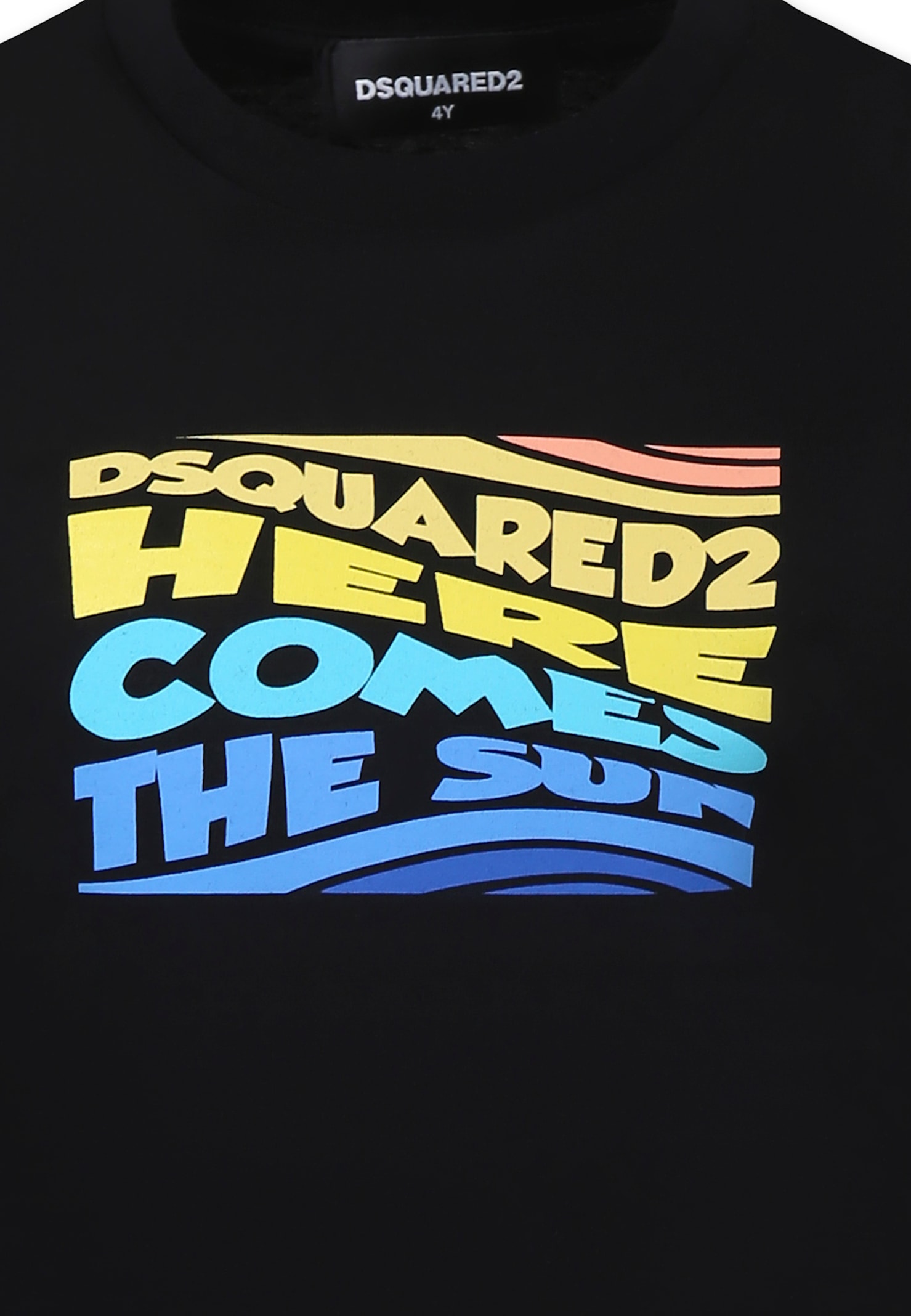 Dsquared2 Black T-shirt For Boy With Logo In Black