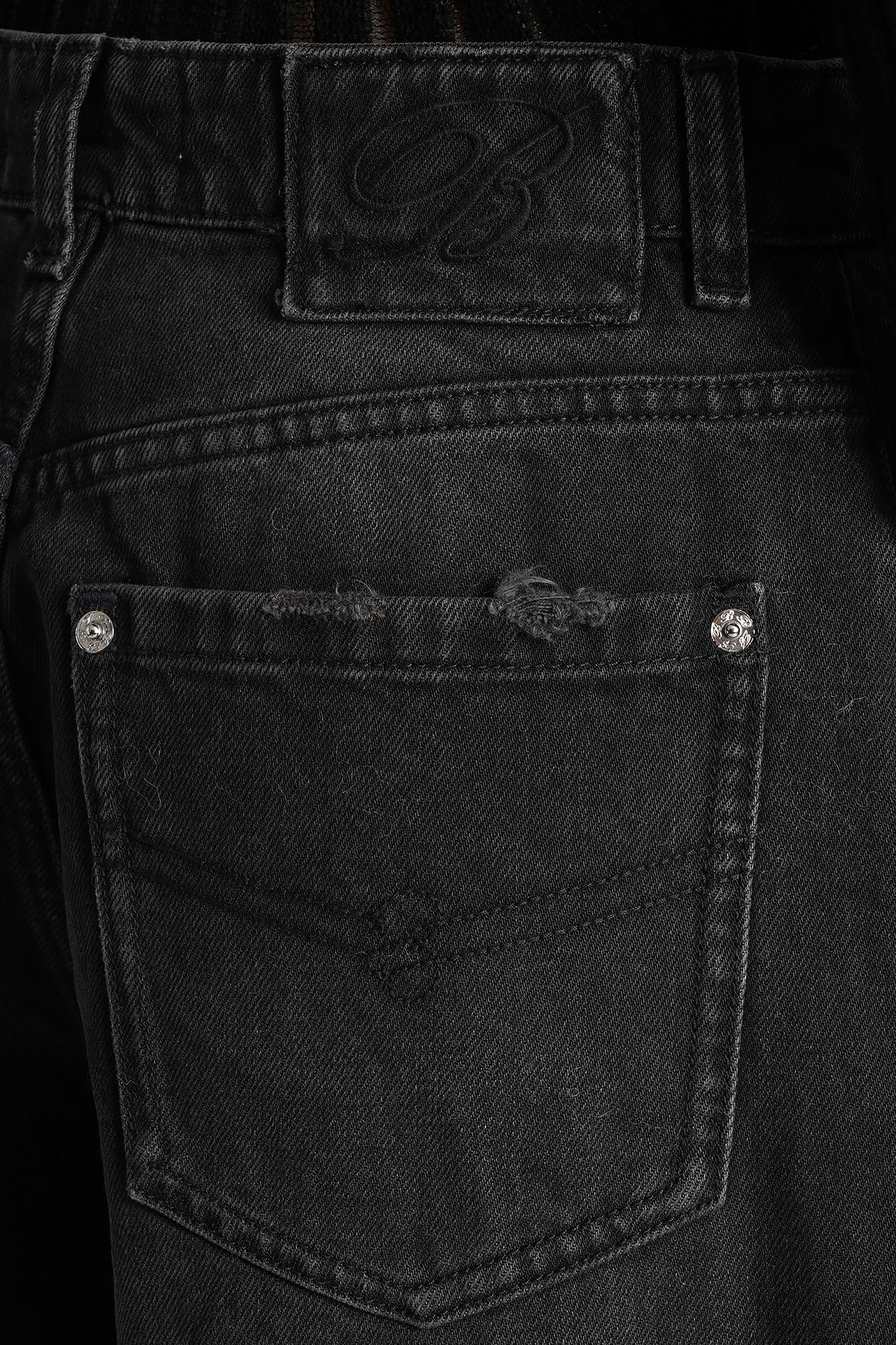 Blumarine Multi-pocket Jeans In Black