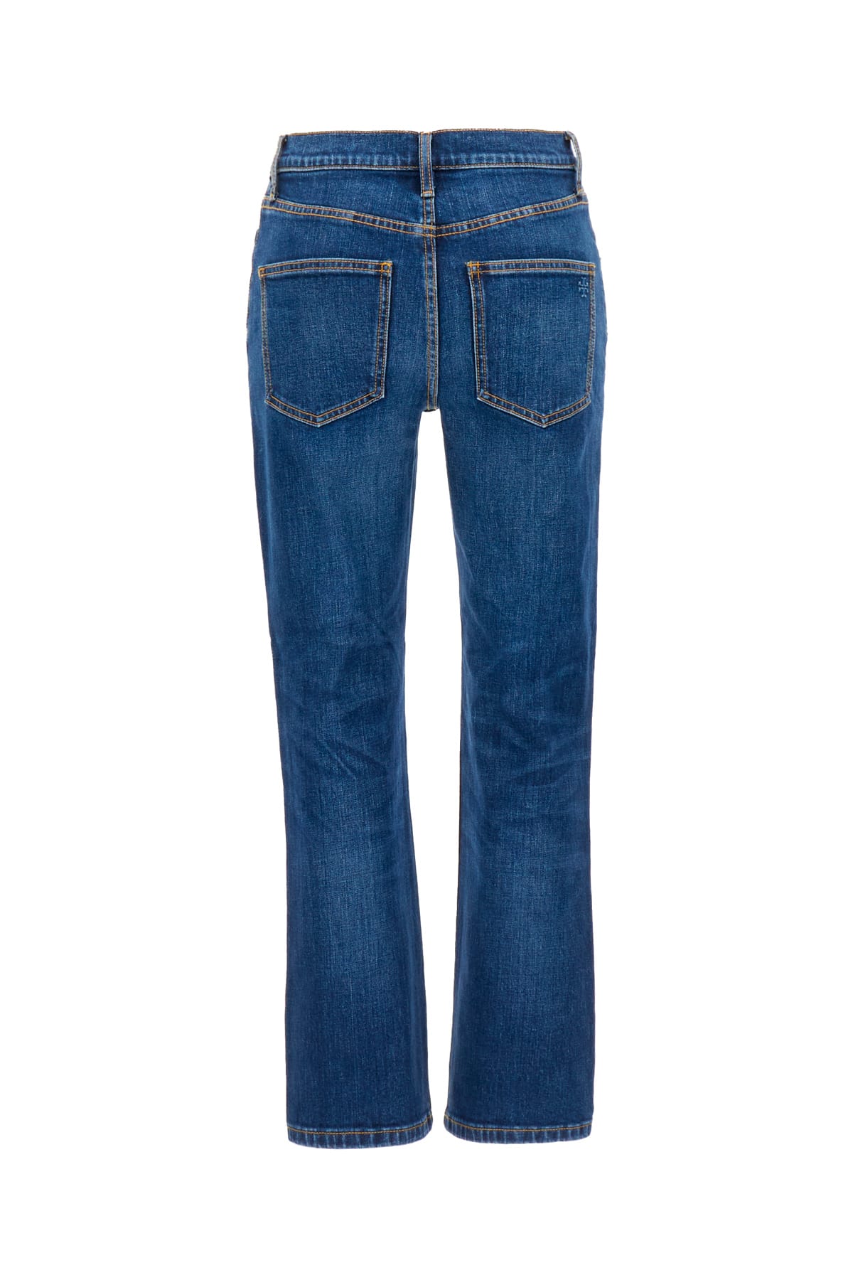 Shop Tory Burch Denim Stretch Jeans In Dark Character Wash