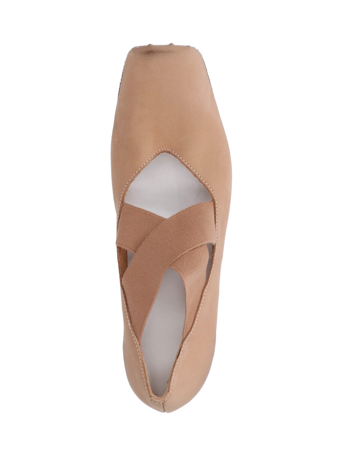 Shop Uma Wang Heeled Ballet Flats In Pink