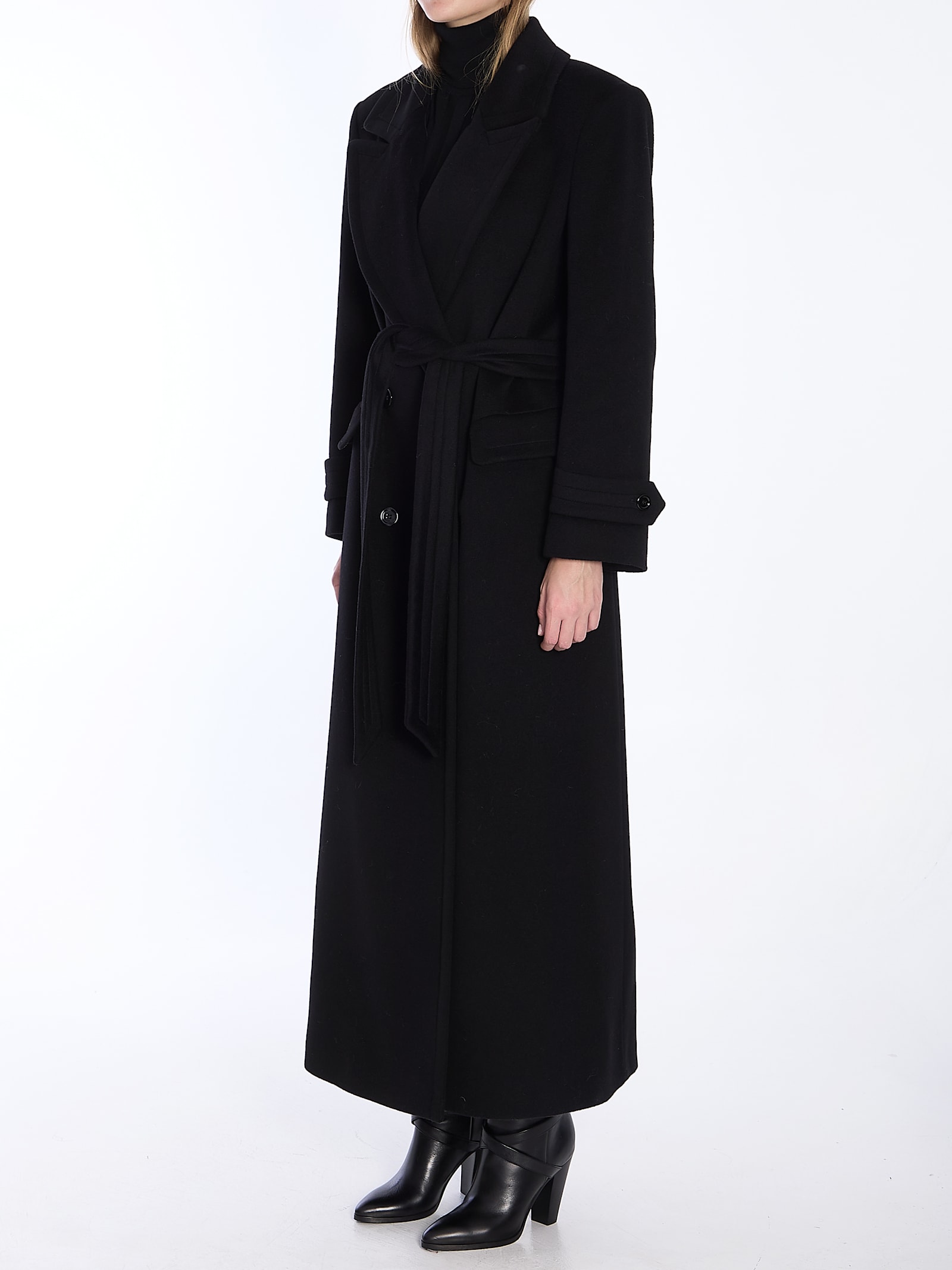 Shop Tagliatore Julia Coat In Black