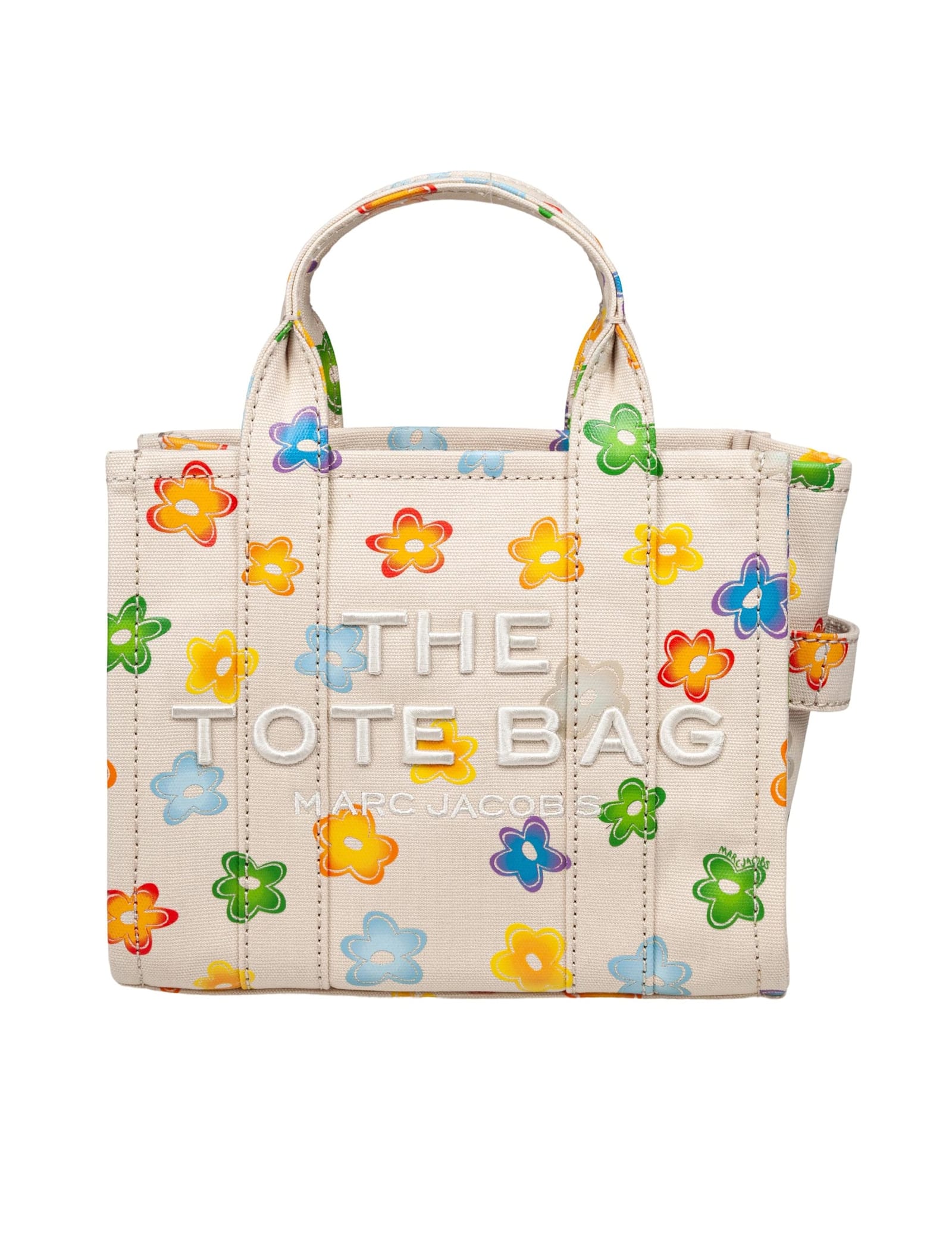 Marc Jacobs The Small Canvas Tote Bag With Flower Print