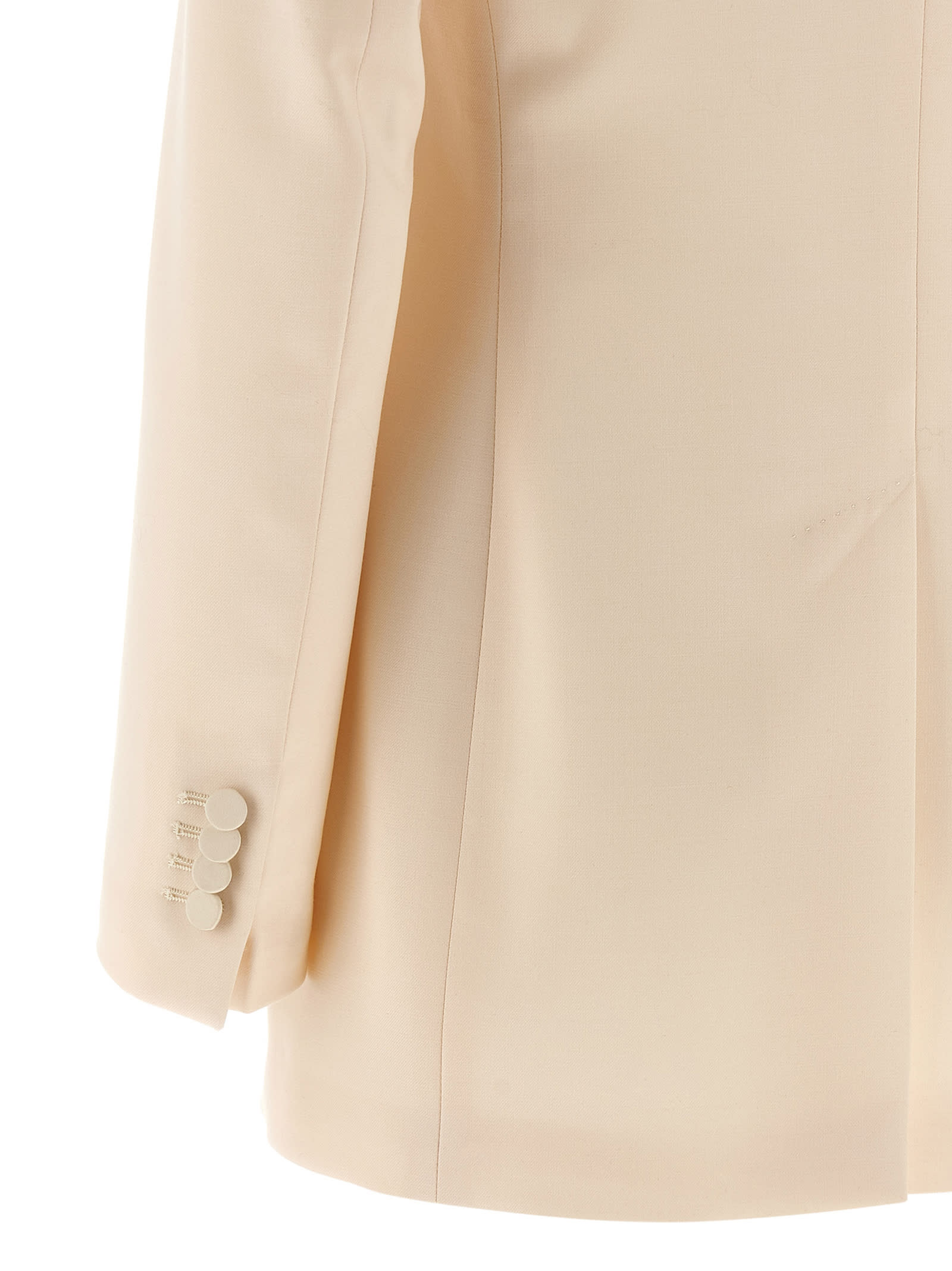 Tagliatore Clarita Tuxedo Dress In White