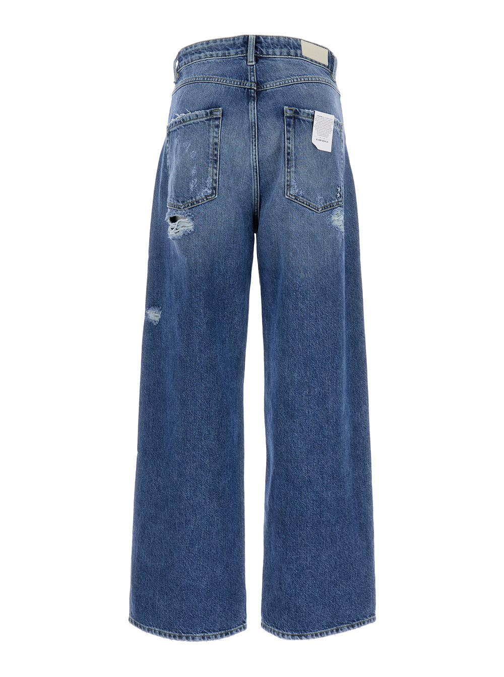 Shop Icon Denim Poppy Wide Leg Jean Medium Rise In Denim