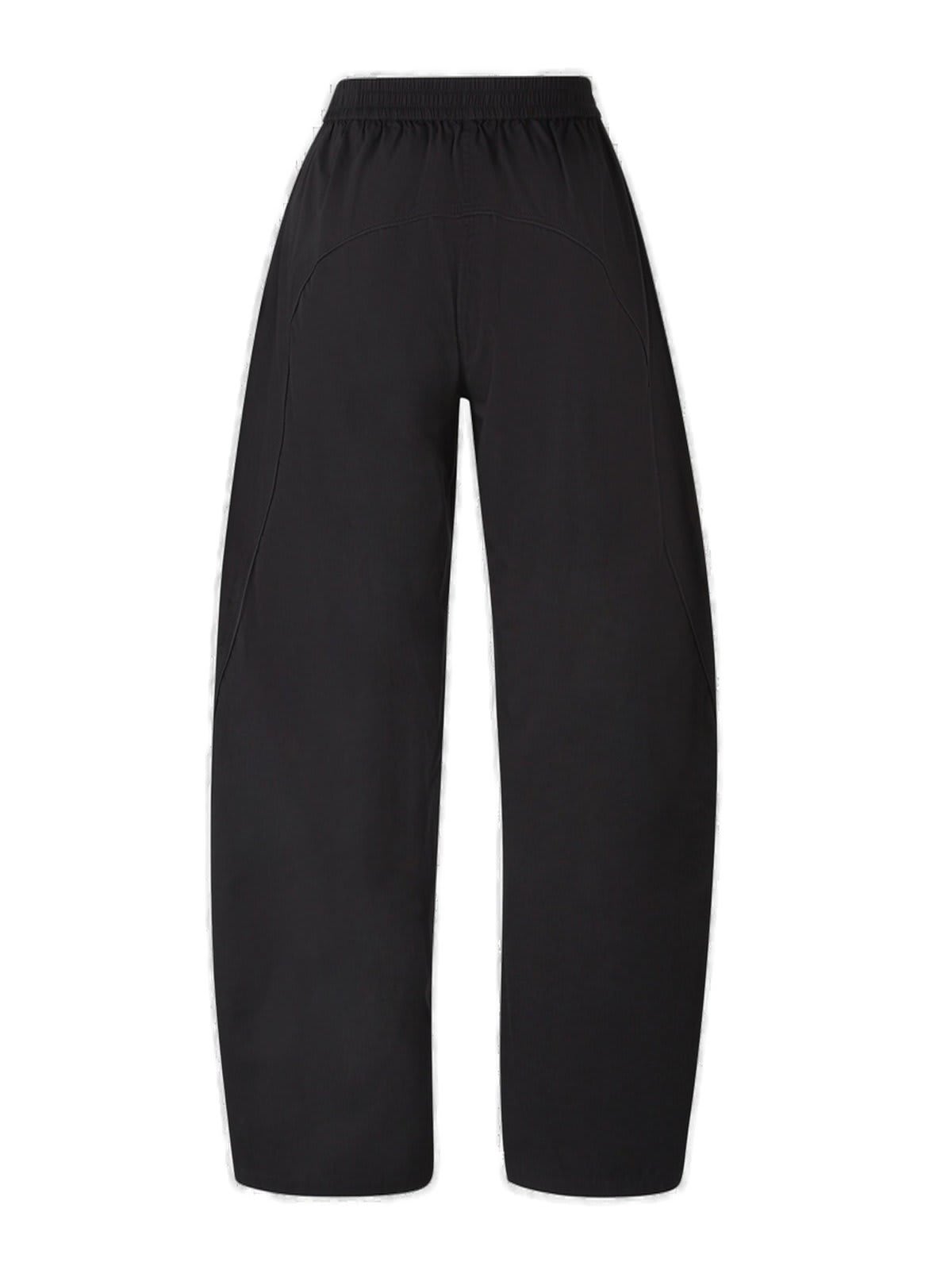 Shop Alexander Wang Logo-print Oversized Track Trousers In Black