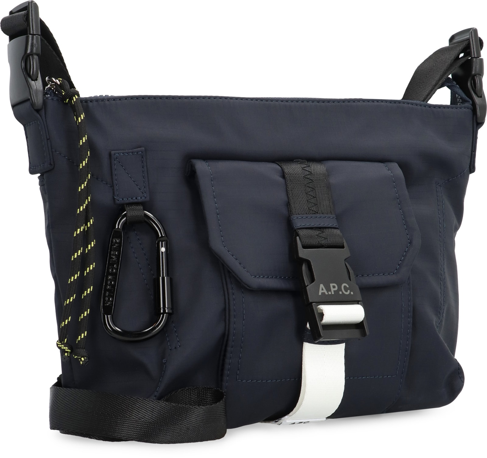 Shop Apc Trek Nylon Messenger Bag In Blue