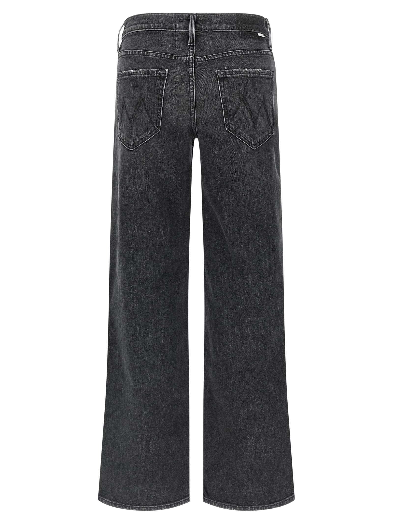 Mother Smoothie Sneak Denim Pants In Black