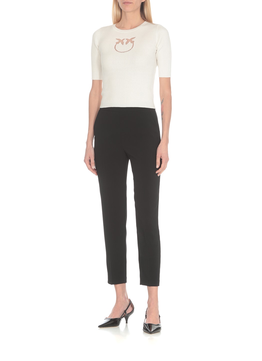 Shop Pinko Tritone T-shirt In White