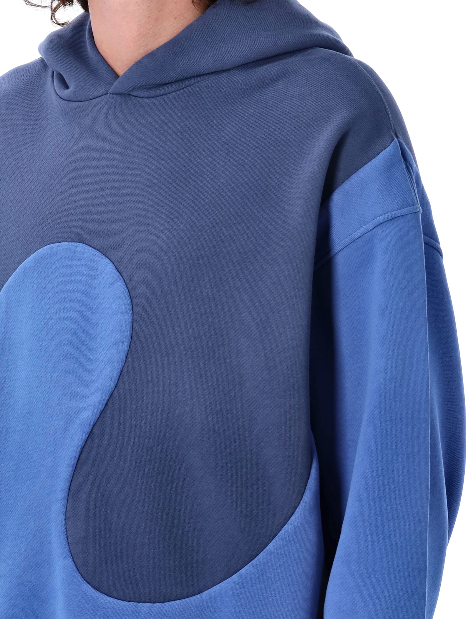 Shop Erl Swirl Hoodie In Blue