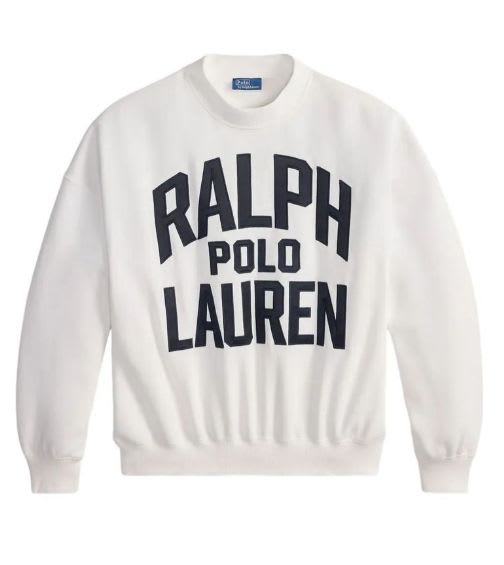 Polo Ralph Lauren Logo Embroidery Sweatshirt In White