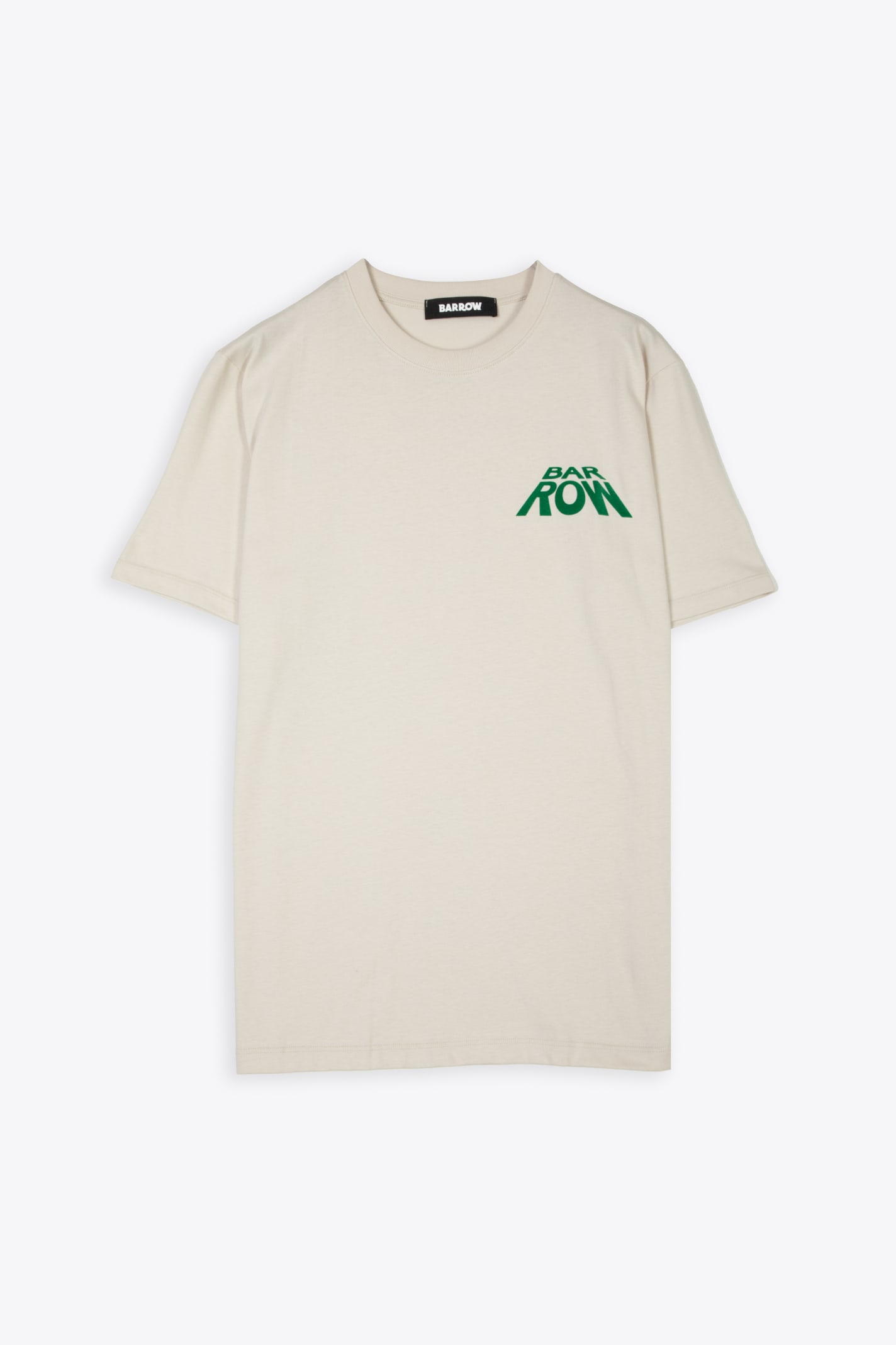 Barrow Jersey T-shirt Unisex Off White T-shirt With Chest Logo And Back Print In Neutral
