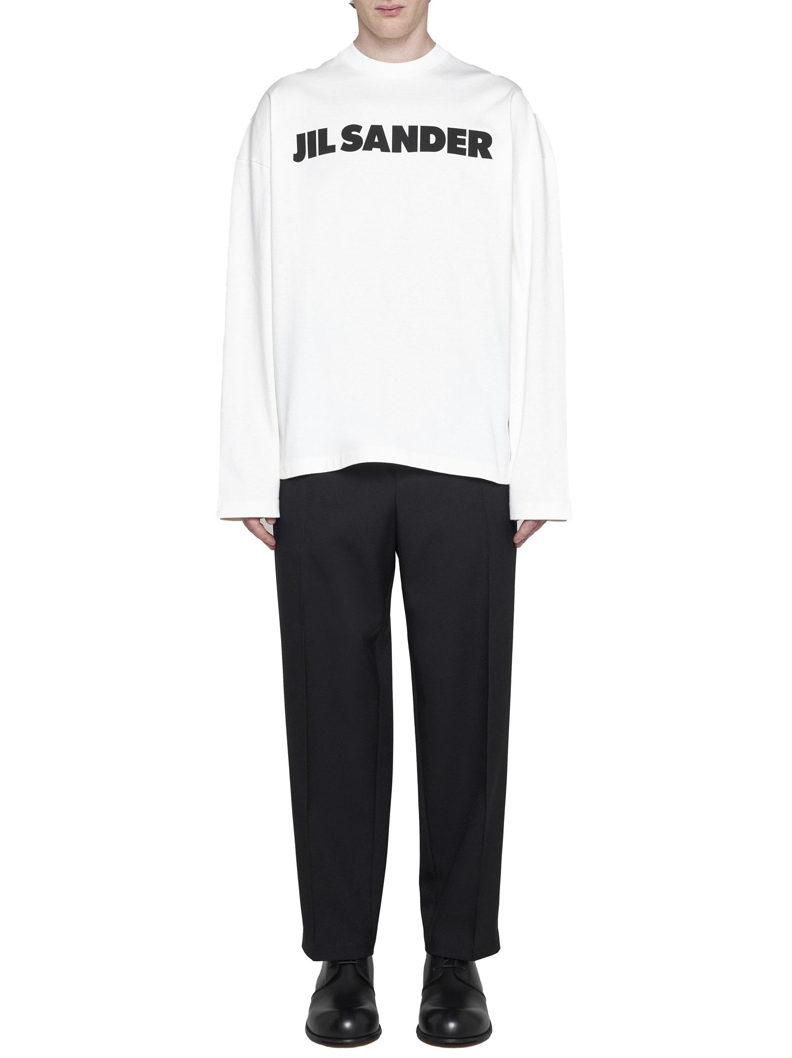 Shop Jil Sander T-shirt In Porcelain