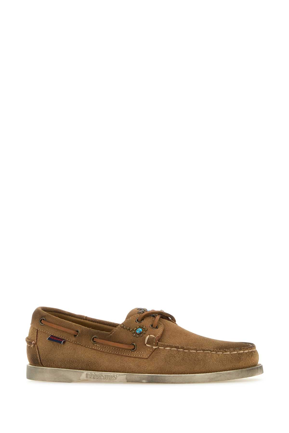 Sebago Suede Stitch Detailing Rubber Sole Loafers In Brown
