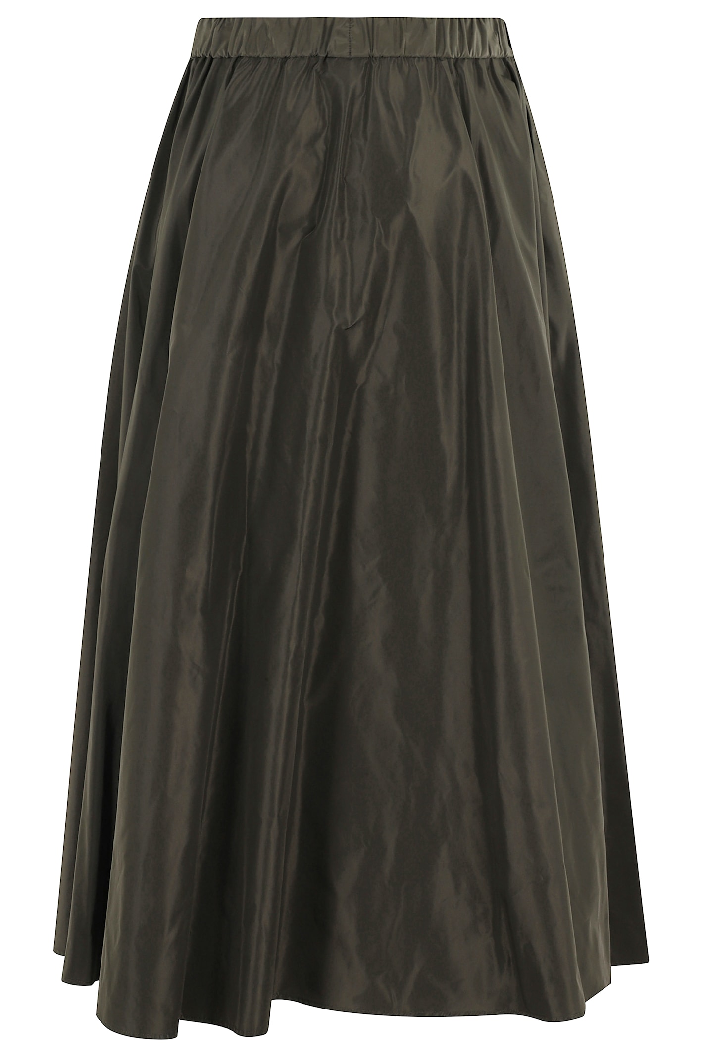 Aspesi Elastic-waist Flared Skirt In Gray