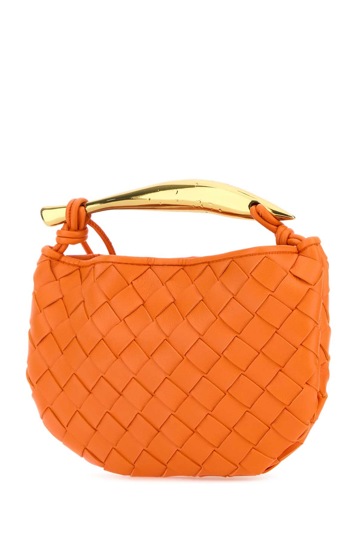 Shop Bottega Veneta Orange Leather Sardine Handbag In Petal