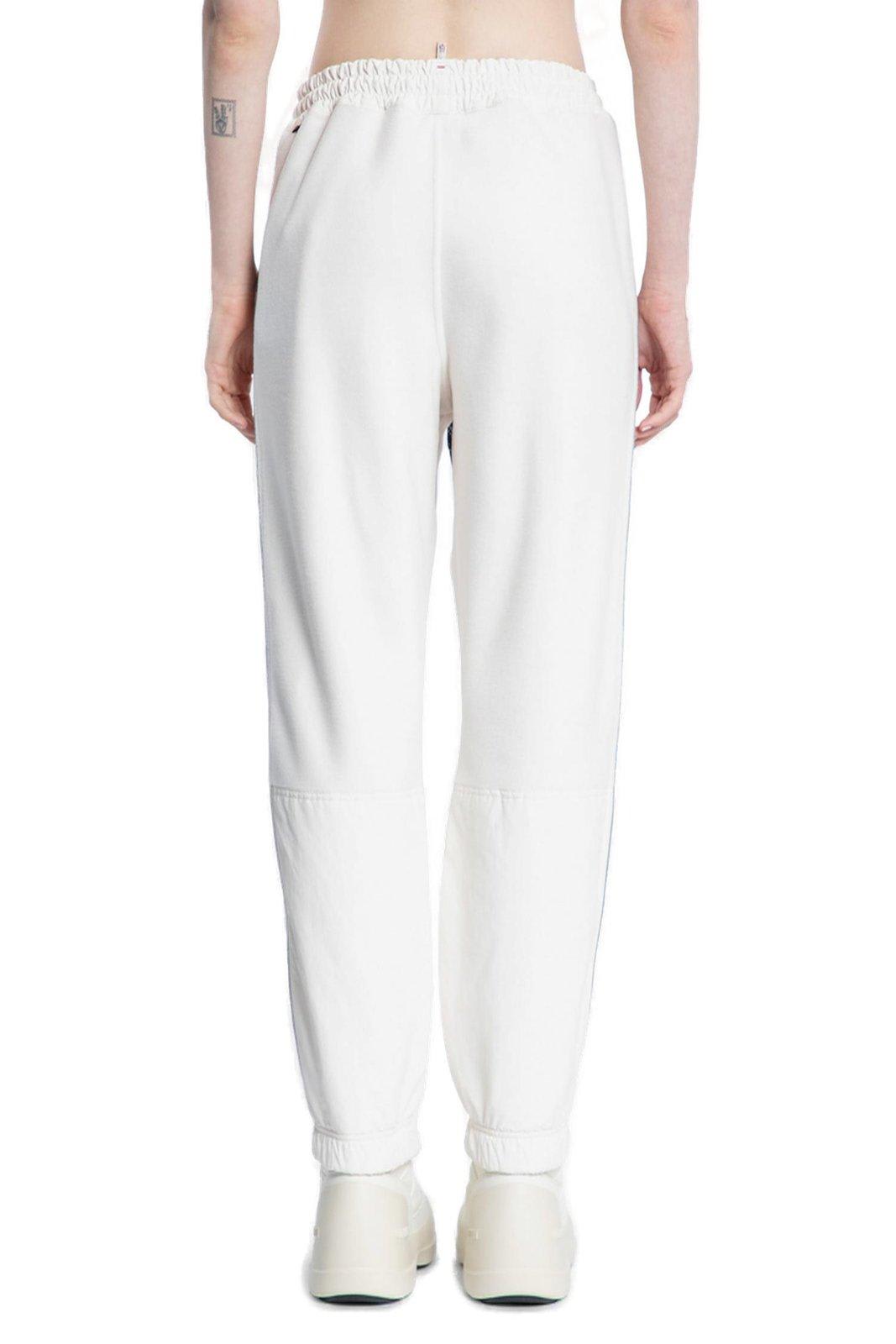 Moncler Apres Ski Panelled Drawstring Trousers In White