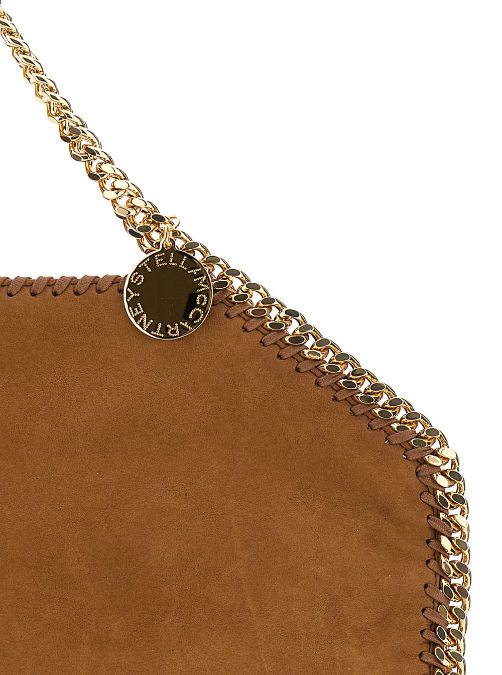Stella Mccartney Falabella Brown Handbag With Chain Strap In Eco Leather Woman In Brown