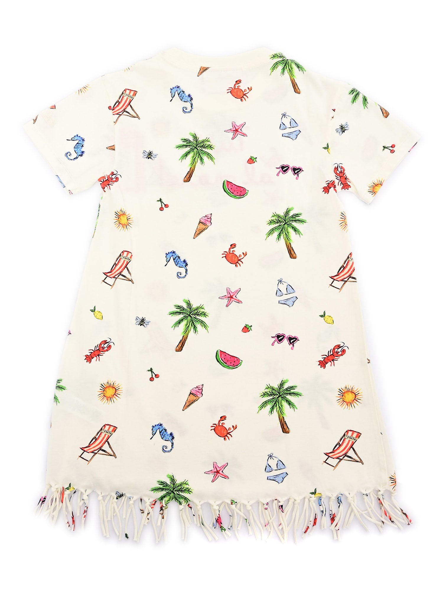 Mc2 Saint Barth Abbey-tutti Mare Summer Sketch 10 Emb In Neutral