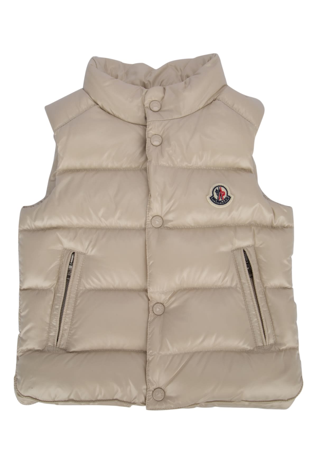 Moncler Bernard Vest In Neutral