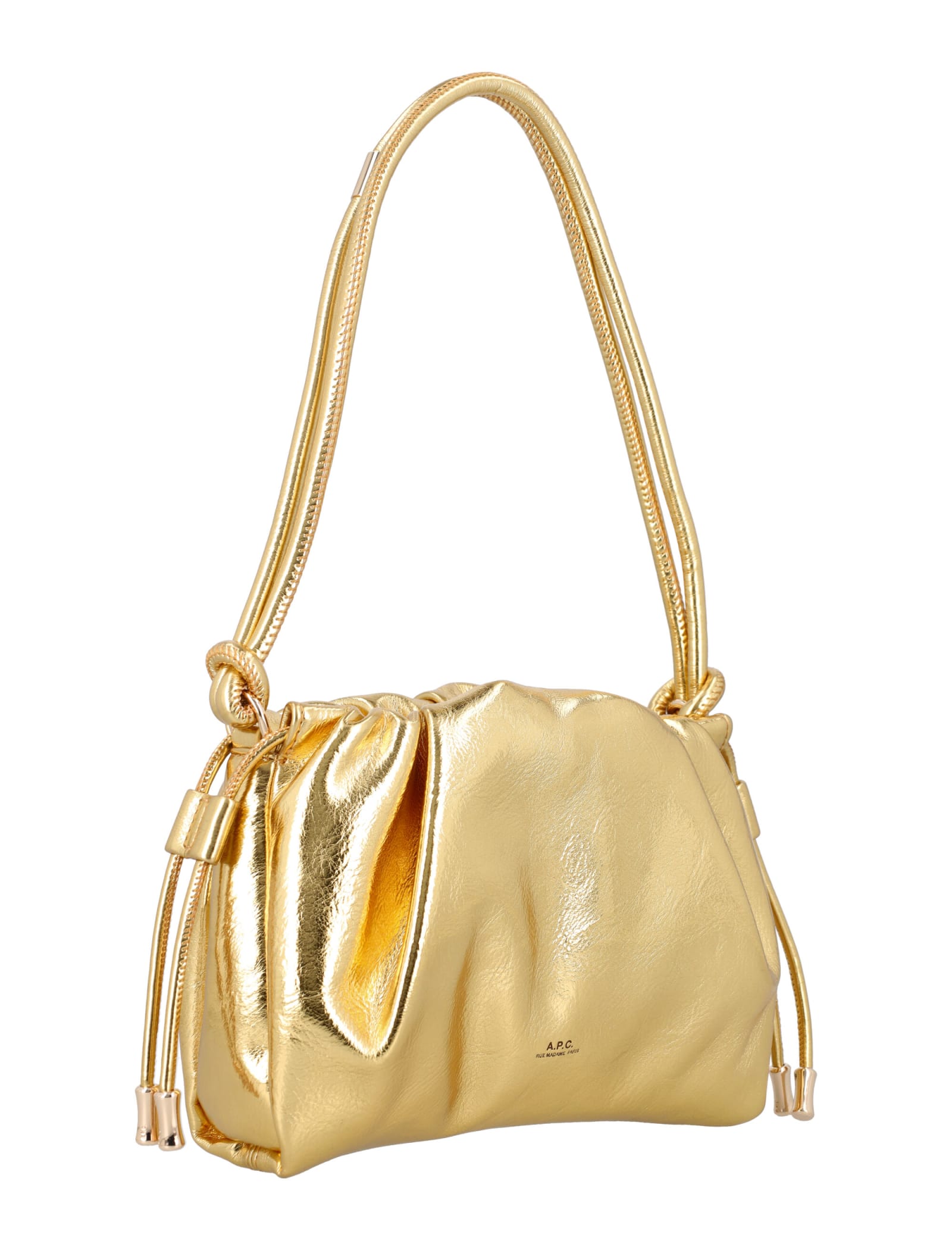 Shop Apc Ninon Shoulder Mini Bag In Gold