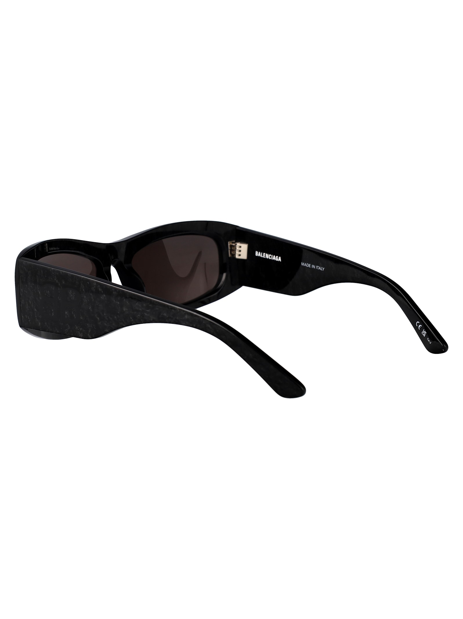 Shop Balenciaga Bb0395s Sunglasses In Black-black-grey