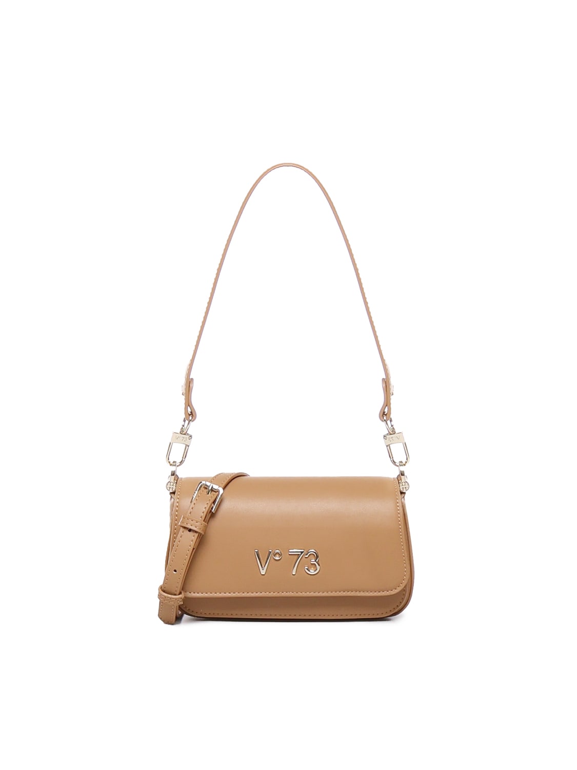 V73 Bamboo Shoulder Bag In Eco-leather